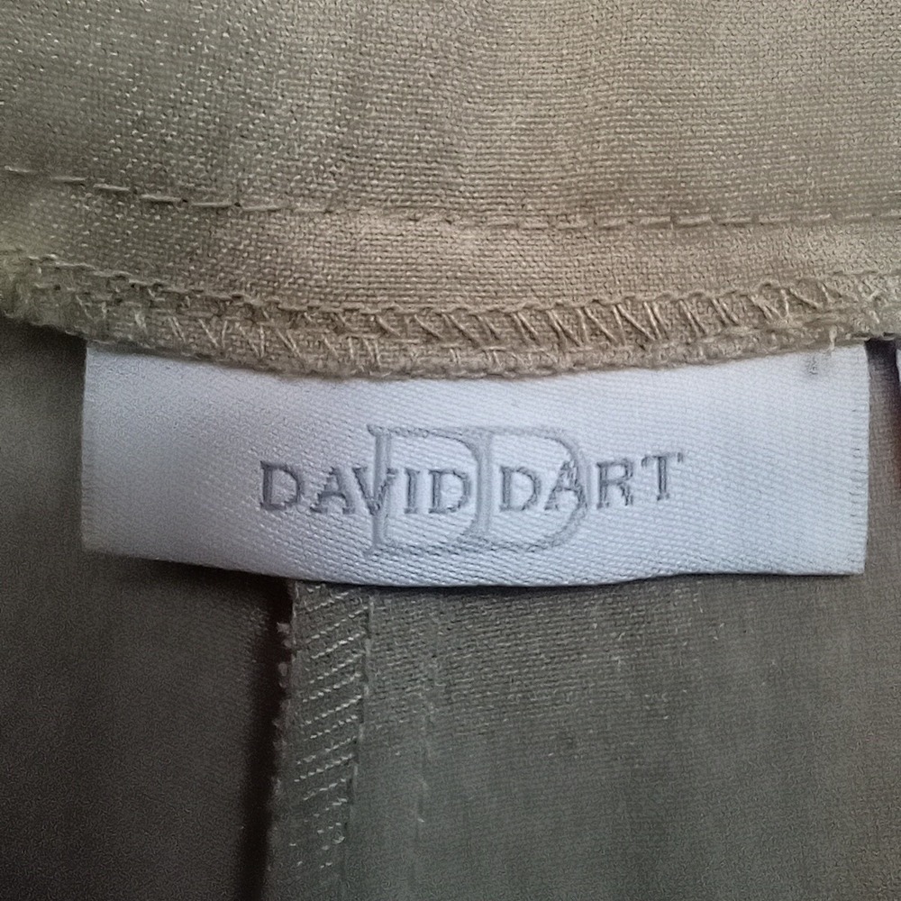 David Dart Pants Slimming Solution Size 18 Beige Cropped Capri Comfort Stretch - Picture 12 of 15